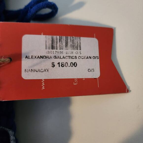 Nannacay Alexandra Galactics Knit Satchel Crossbody Bag in Ocean Blue NWT - Picture 7 of 11